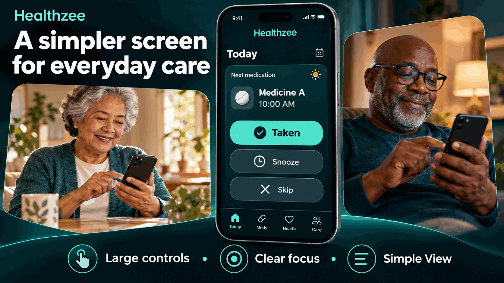 Simple screen, everyday care